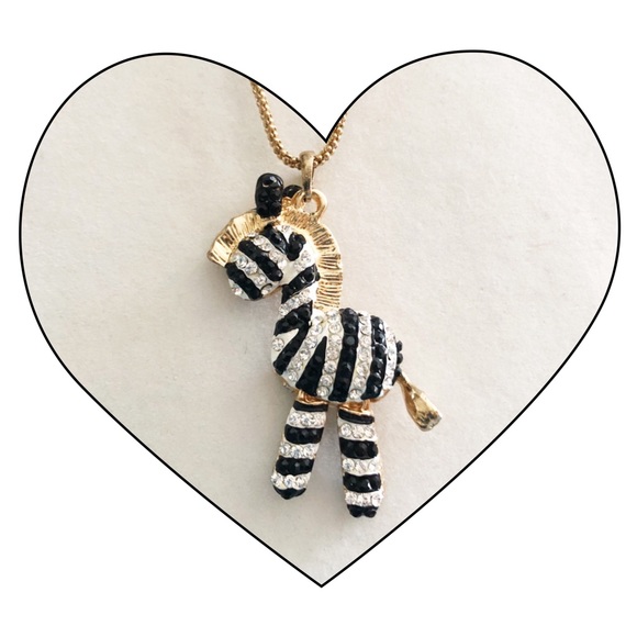 Jewelry Black Zebra Necklace Poshmark